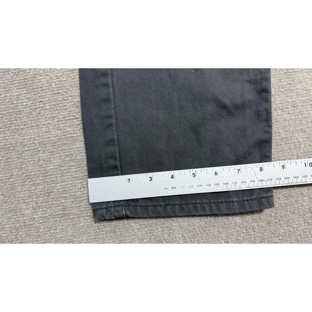 Levis 505 Jeans Mens 36x30 Gray Denim Regular Fit Straight Leg Dark Wash Classic